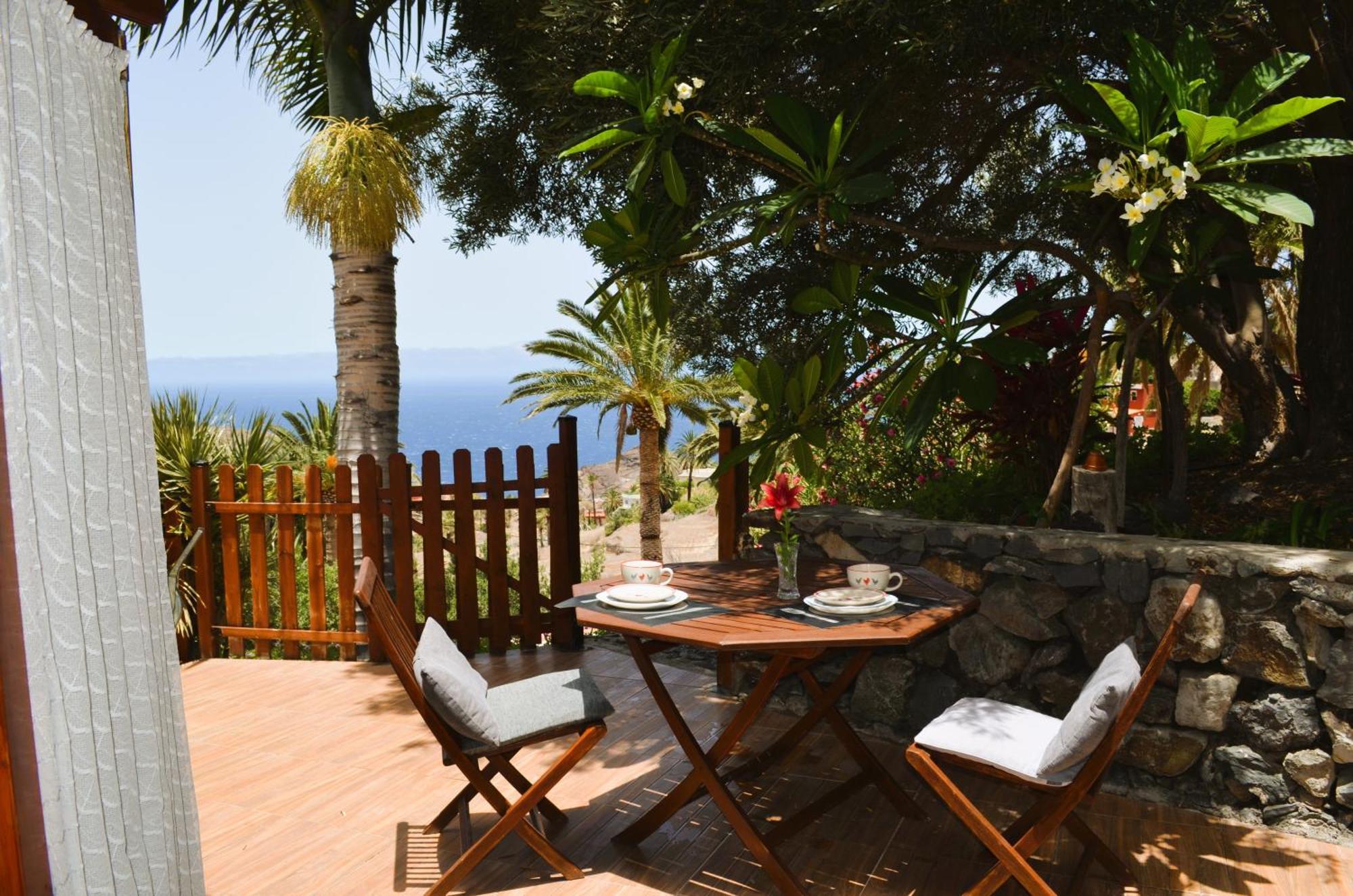 Cabana Los Palmeros, Vista Al Mar Y La Montana Alojera Luaran gambar